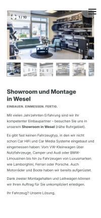 Mobile Frontend (Startseite)