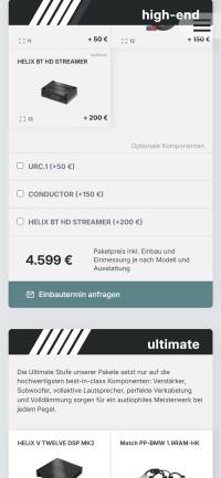 Mobile Frontend (Pakete)