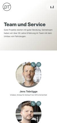 Mobile Frontend (Team & Service)