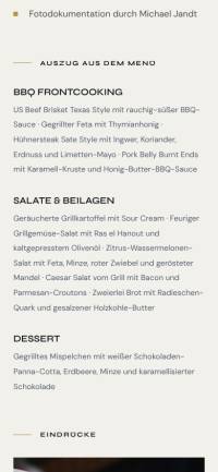 Mobile Frontend (Menü-Auszug)
