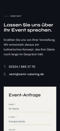 Mobile Frontend (Kontakt)