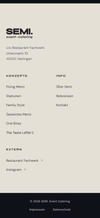 Mobile Frontend (Footer)
