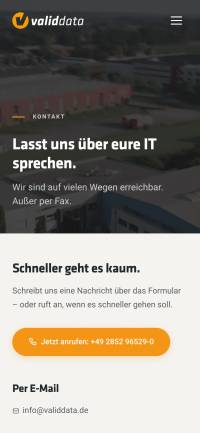 Mobile Frontend (Kontakt)