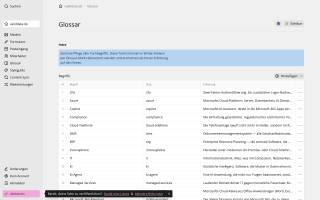 Kirby-Panel: Glossar-Pflege, Fachbegriffe werden im Fließtext per Tooltip erklärt