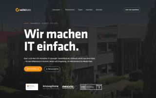 Frontend – Desktop (Startseite)