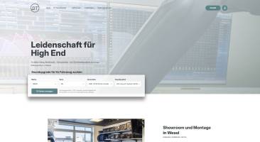 Frontend – Desktop (Startseite)