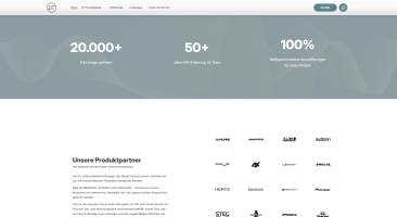 Frontend – Desktop (Startseite)
