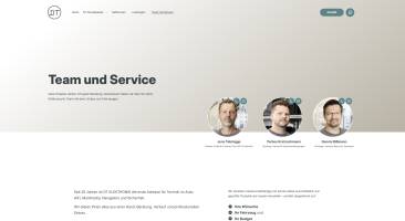 Frontend – Desktop (Team und Service)