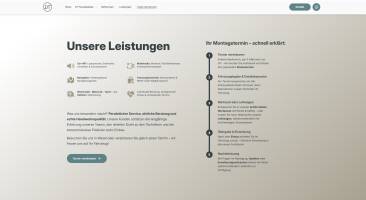 Frontend – Desktop (Team und Service)