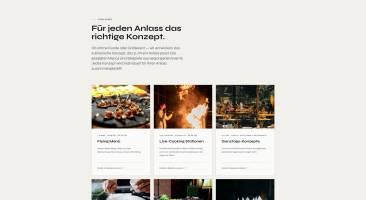 Die drei Konzepte: Flying, Stationen, Family Style